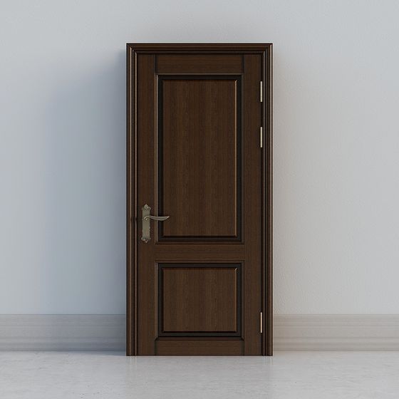 Classic Wood Door 3D model