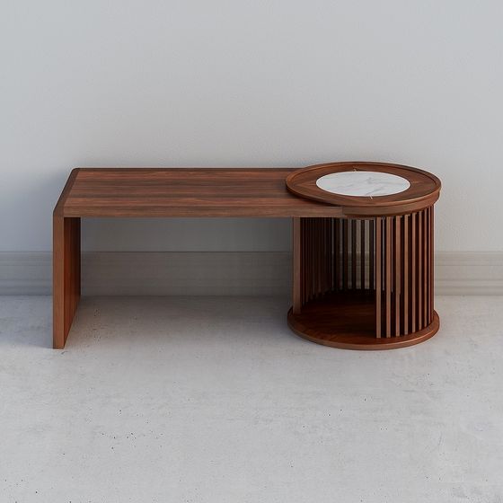 The Minimalist Desk 3D model for Modern Interiors