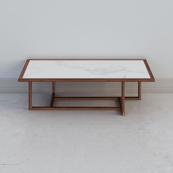 Elegant Marble Coffee Table 3D model