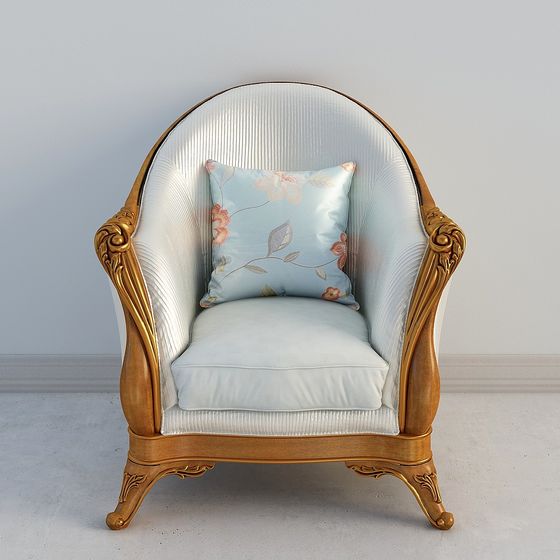 Regal Chaise Lounge 3D model