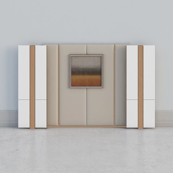 Elegant Low-Polygon 3D Model for Modern Interiors