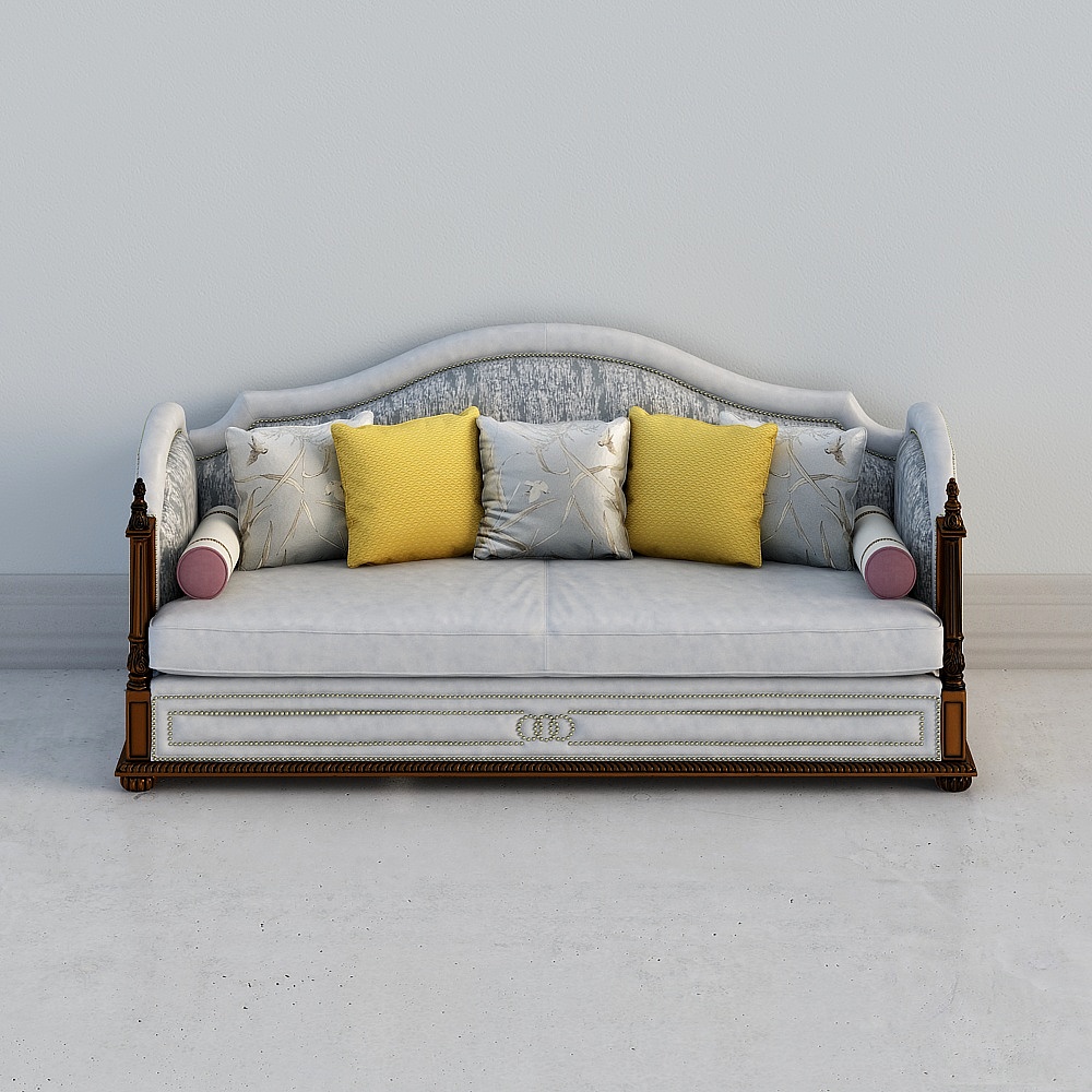 Elegant Vintage Sofa 3D model