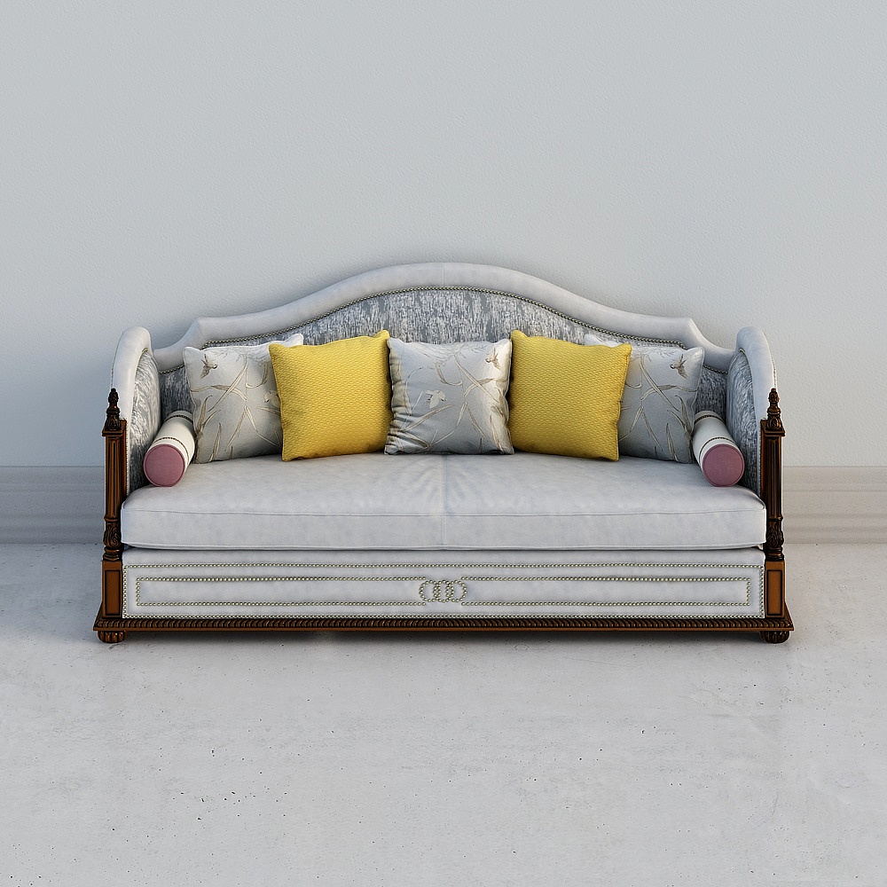 Elegant Vintage Sofa 3D model