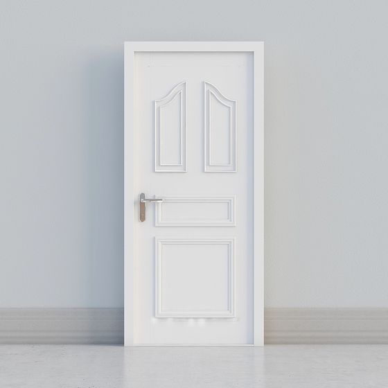Elegant Low-Poly 3D Door Model for Creative Projects