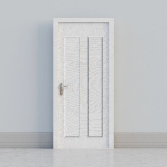 Modern Minimalist Low-Poly Door 3D model