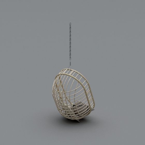 Hanging Bird Nest Chair 3D model for Creative Projects