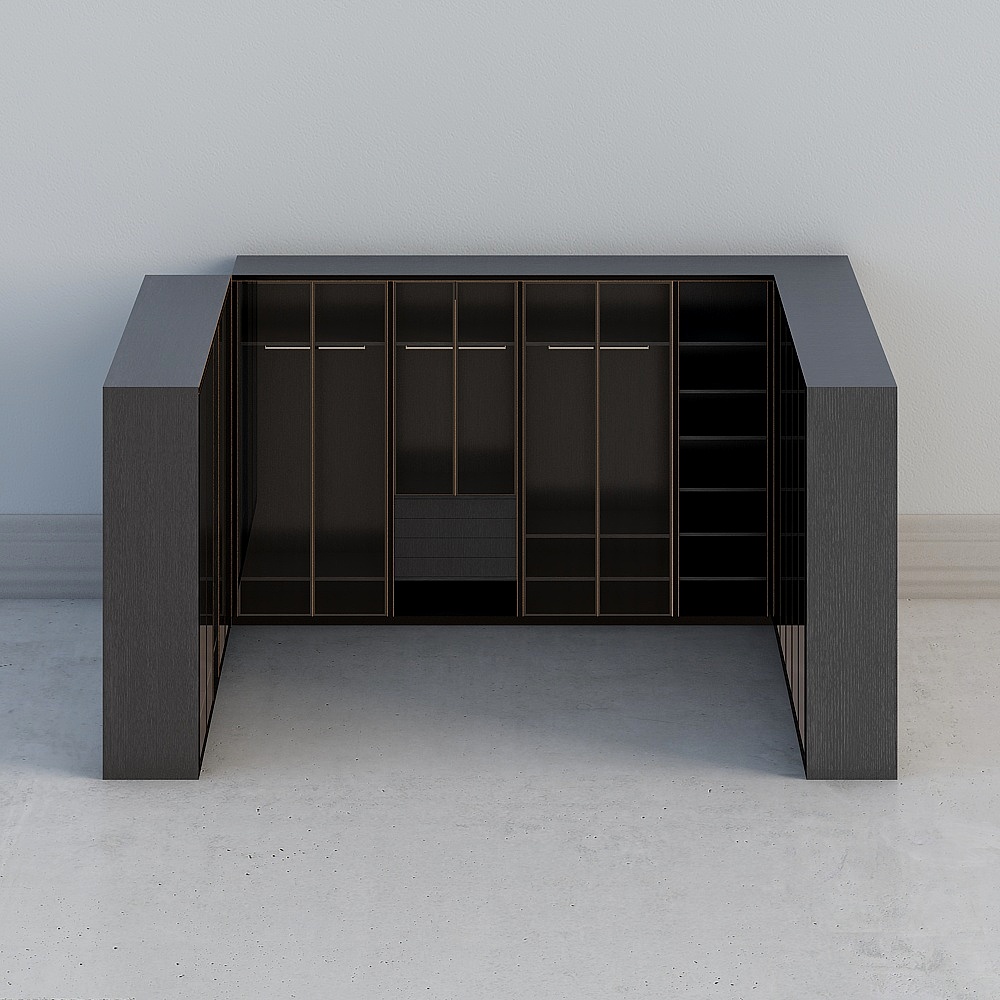 Urban Storage Cabinet Low-Poly 3D Model
