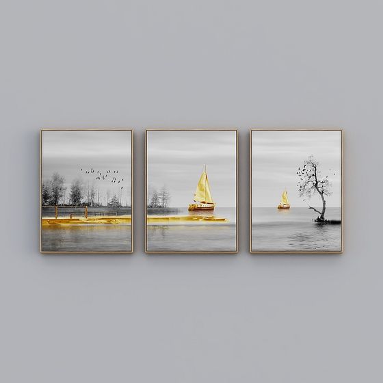 Serenity Triptych 3D model