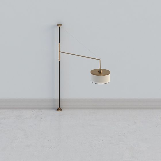 Elegant Cantilever Wall Lamp 3D model