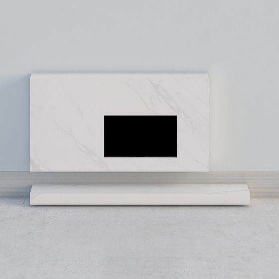 Sleek Modern TV Cabinet 3D model for Stylish Spaces