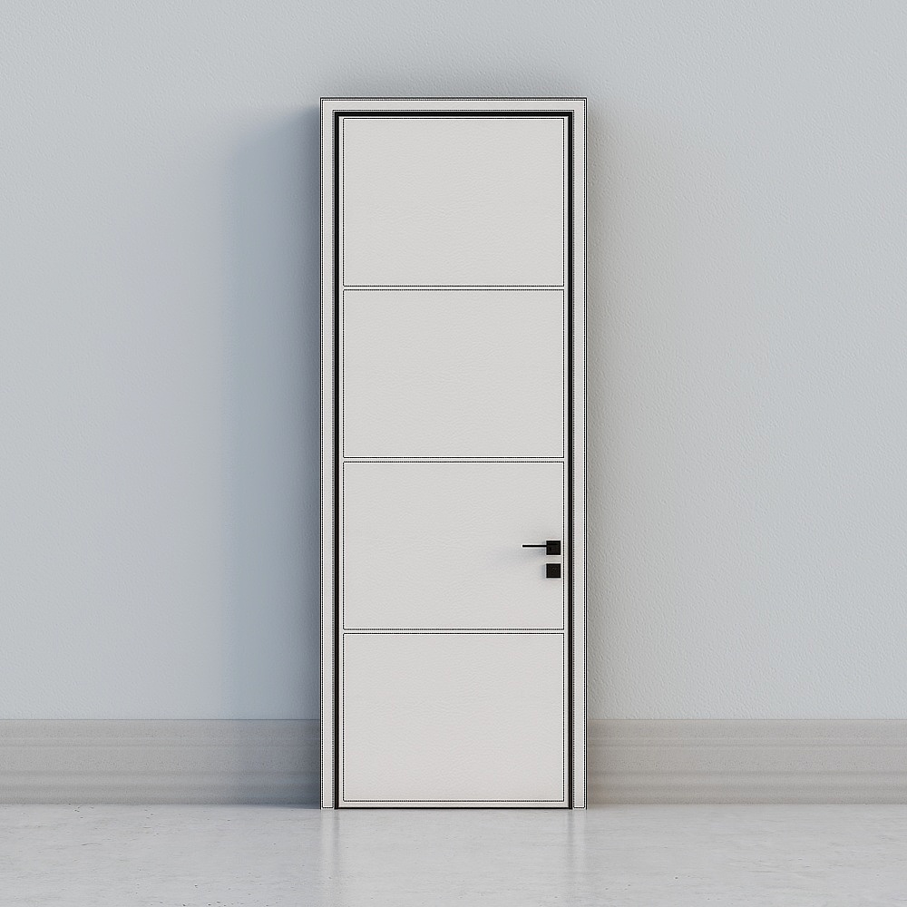 Light and luxurious modern bedroom door