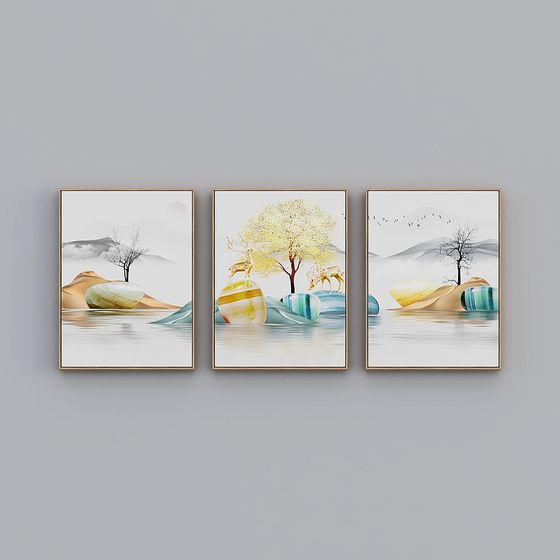 Dreamy Lake Shore 3D Model