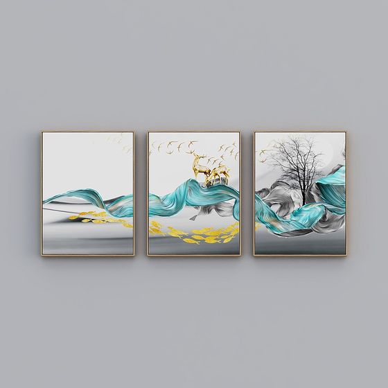 Luminous Triptych 3D Model