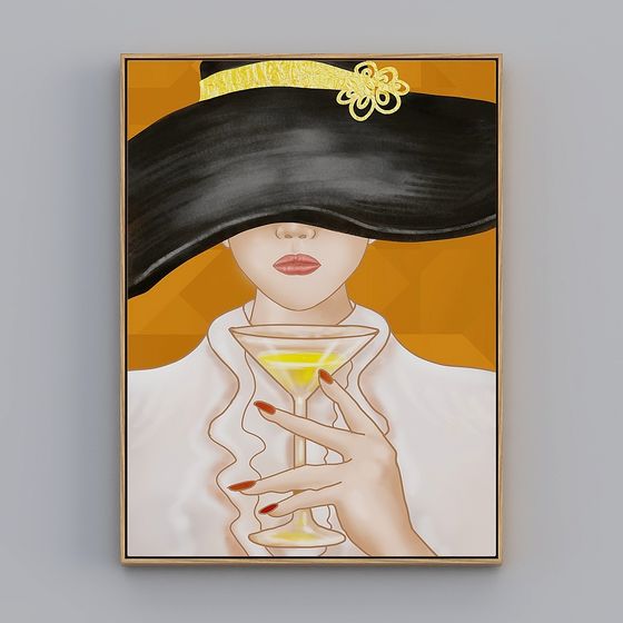 Elegant Bartender 3D model