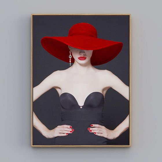 Elegant Low-Poly 3D Model of a Fashionable Woman