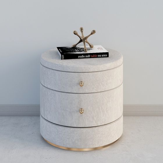 Round Nightstand 3D model