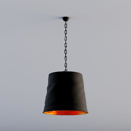 Stylish Low-Poly Chandelier 3D model