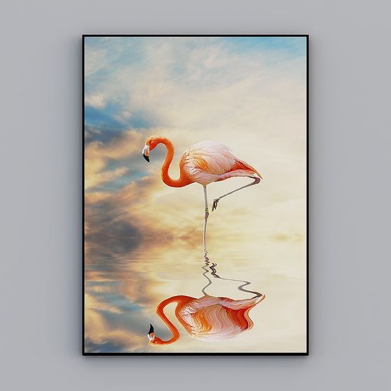 Lakeside Flamingo 3D Model