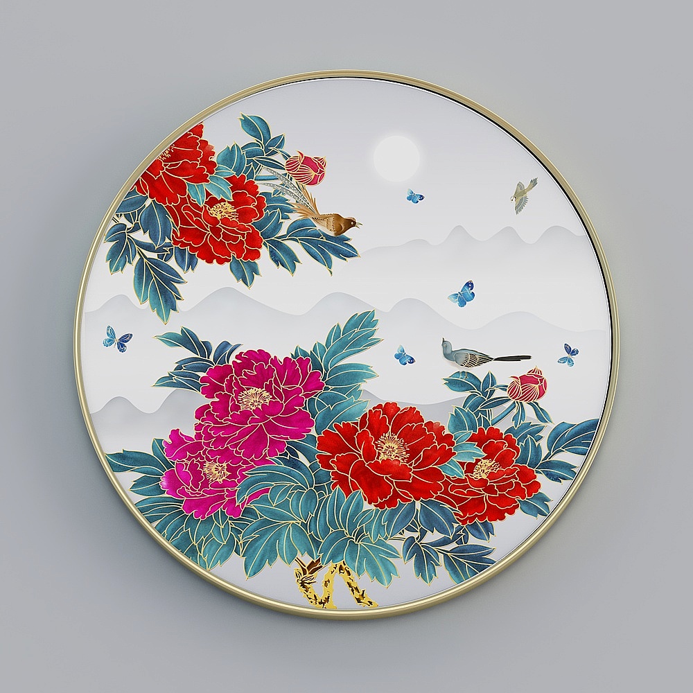 Courtesy full house with painting - modern living room decorative painting - single - rich auspicious B