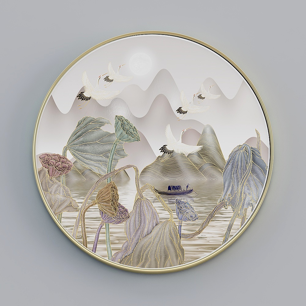 Courtesy full house with painting - modern living room decorative painting - single - rich auspicious I