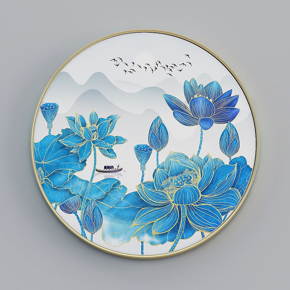 Courtesy full house with painting - modern living room decorative painting - single - rich auspicious L