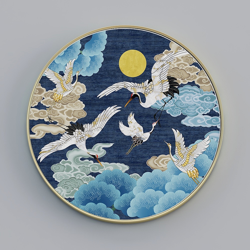 Courtesy full house with painting - modern living room decorative painting - single - rich auspicious M