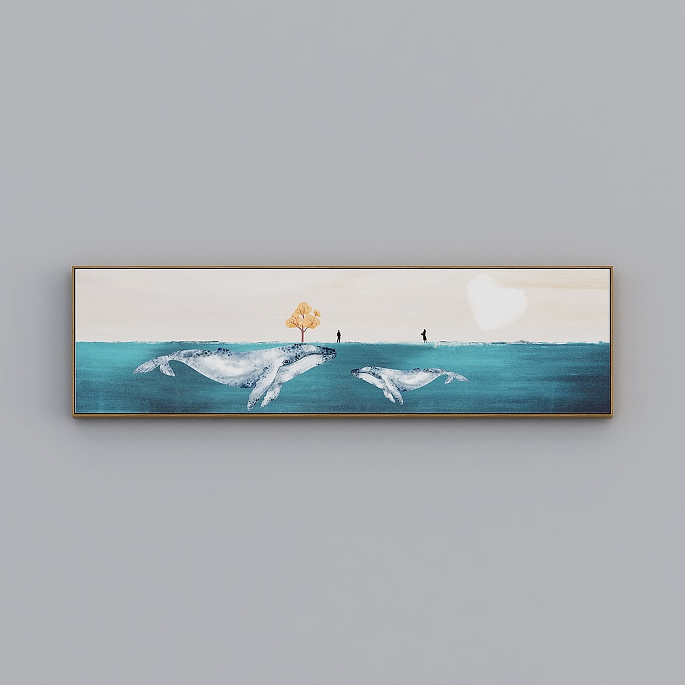 Courtesy full house with painting - modern living room decoration painting - living room single - touring the sky dream J