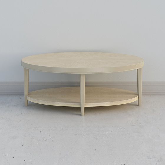 Stylish Round Coffee Table 3D model for Modern Interiors