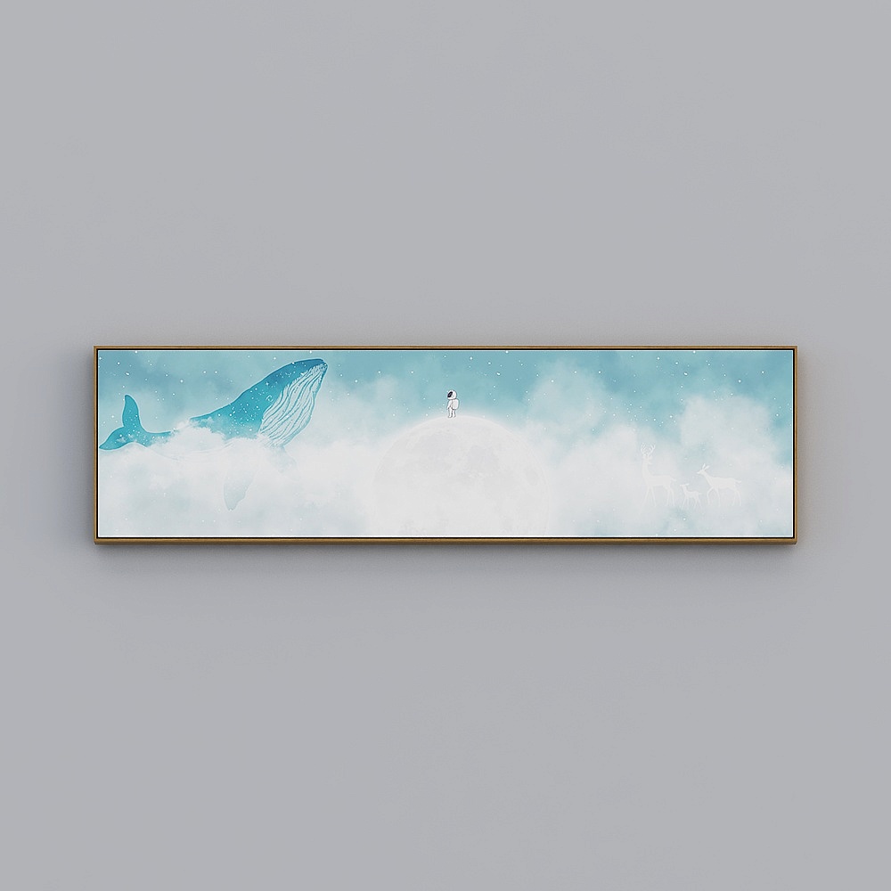 Courtesy full house with painting - modern living room decorative painting - living room single - touring the sky dream M