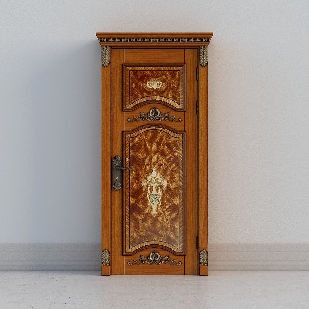 Porte en bois décorative