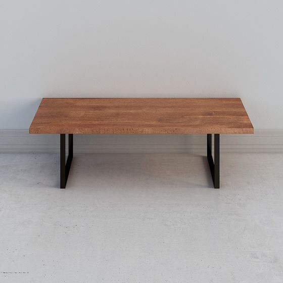 Industrial Style Long Table 3D model