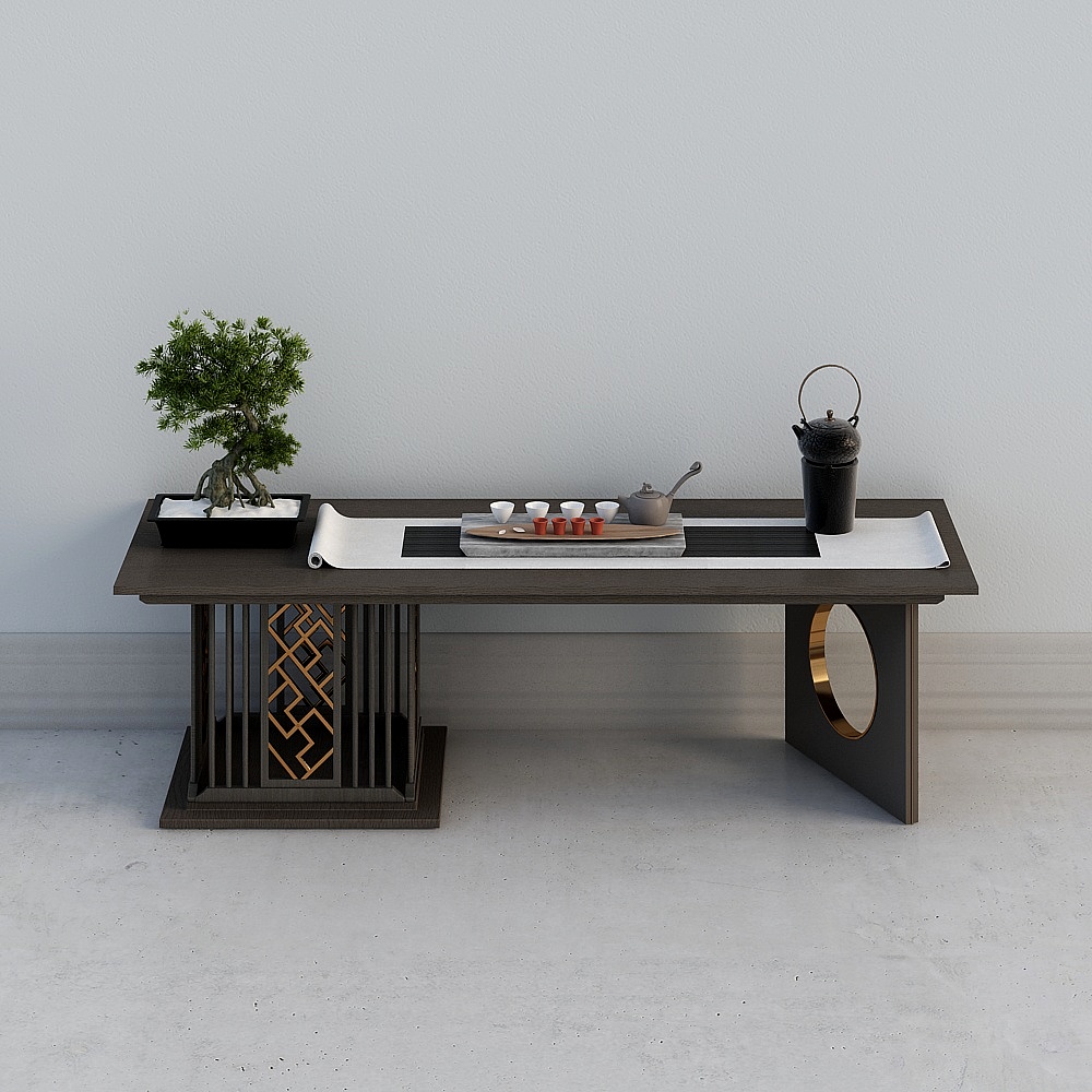 Minimalist Tea Table 3D model