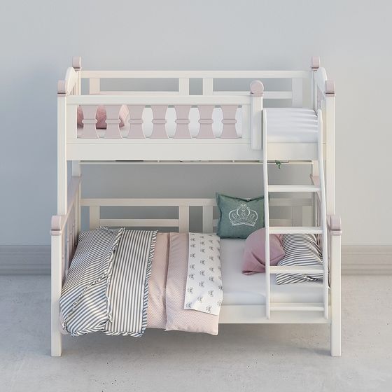 Dreamy Bunk Bed 3D model for Modern Interiors
