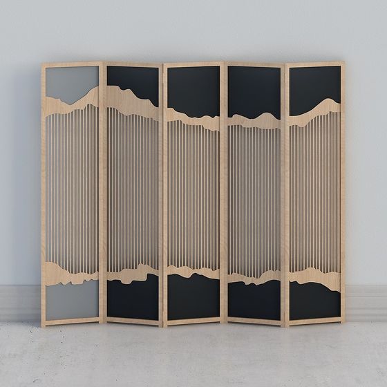 Low Poly Decorative Screen 3D model