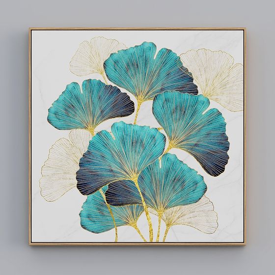 Ginkgo Leaf Canvas 3D model