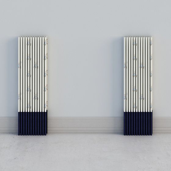 Modern Radiator Drawing Urban Art Radiator 3D model
