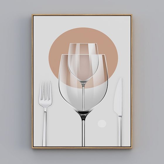 Elegant Low-Poly Tableware 3D model