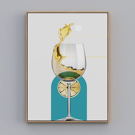 Golden Splash 3D model