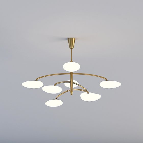 Elegant Pendant Light 3D model