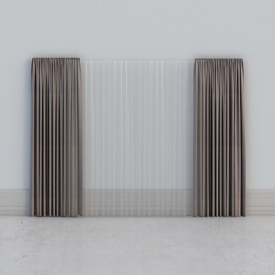 Elegant Curtain 3D model for Modern Aesthetics