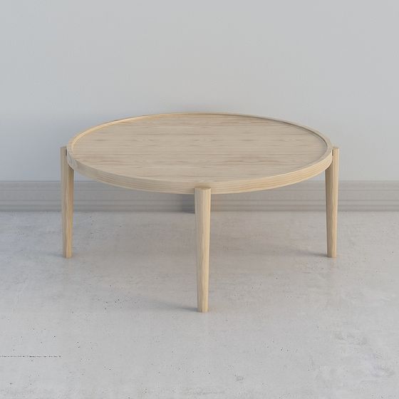 Elegant Round Table 3D Model for Modern Interiors