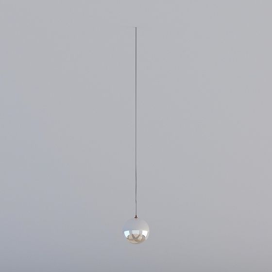 Stylish Pendant Light 3D model for Contemporary Spaces