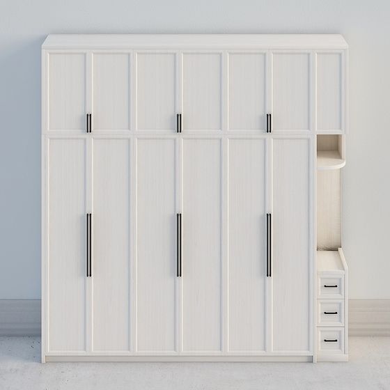 Modern Minimalist Wardrobe 3D model