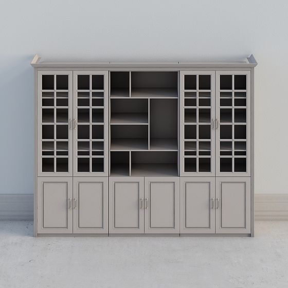 Classic Bookshelf 3D model