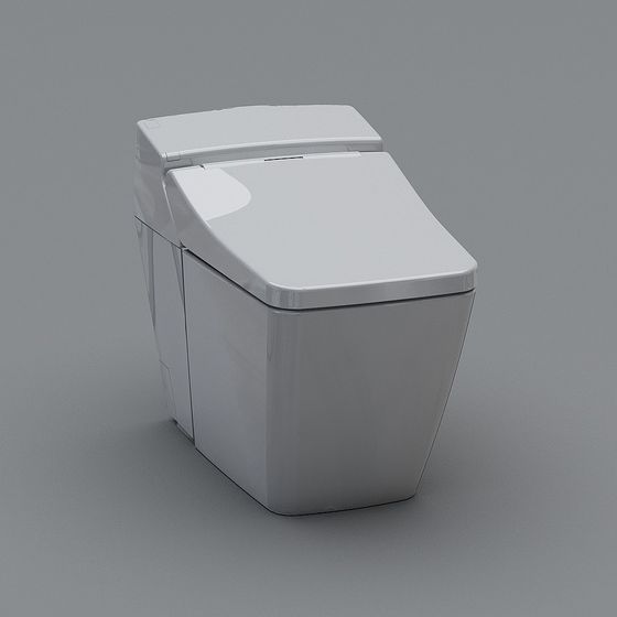 Futuristic Smart Toilet 3D model