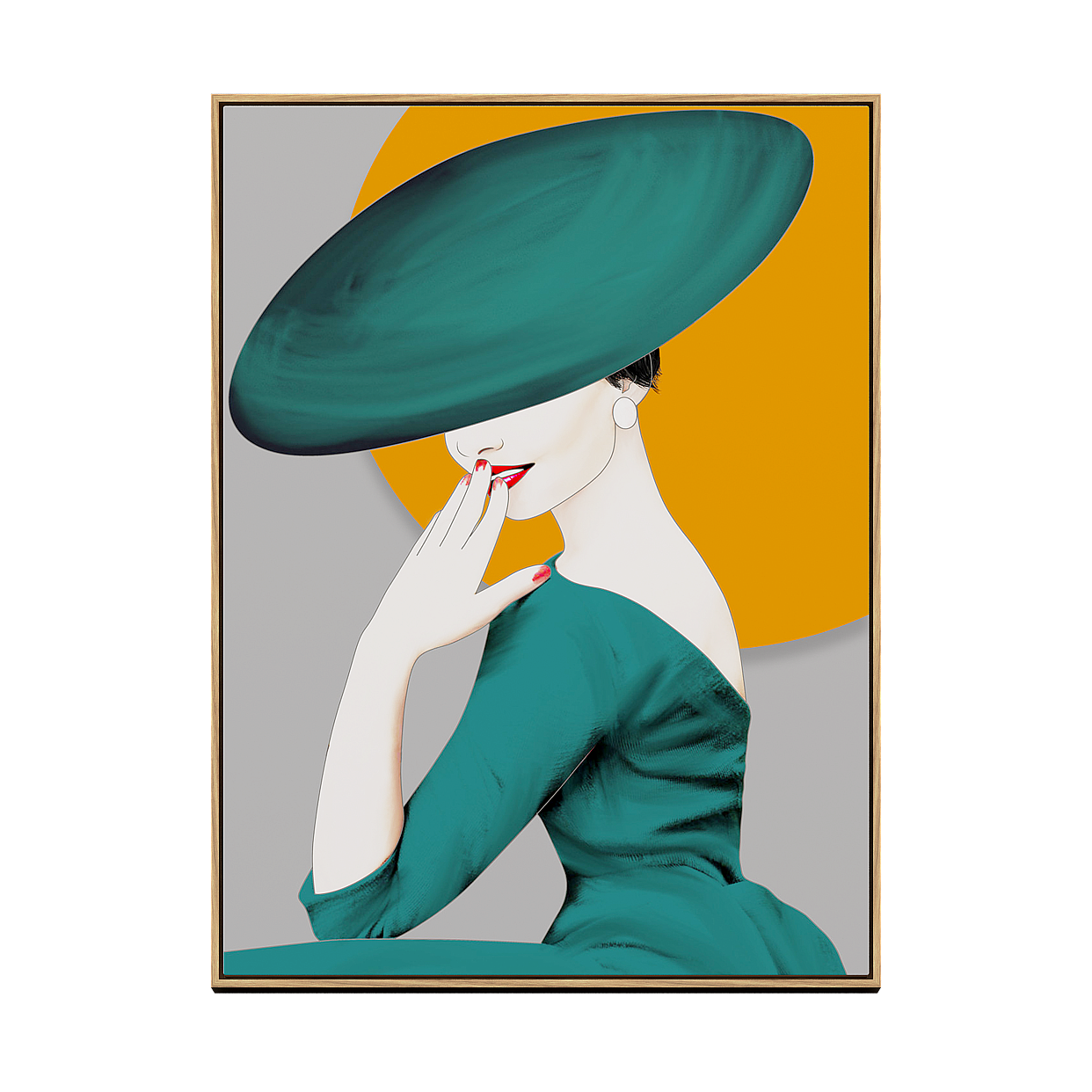 Elegant Lady 3D Model – Low-Poly Vintage Style