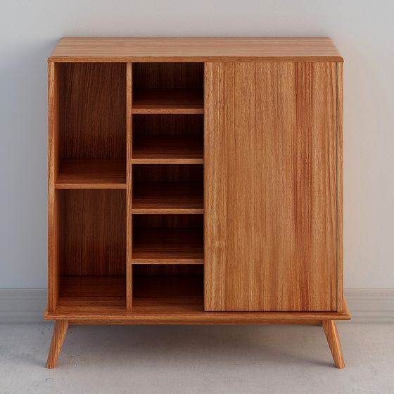 Mid-Century Bookshelf 3D model