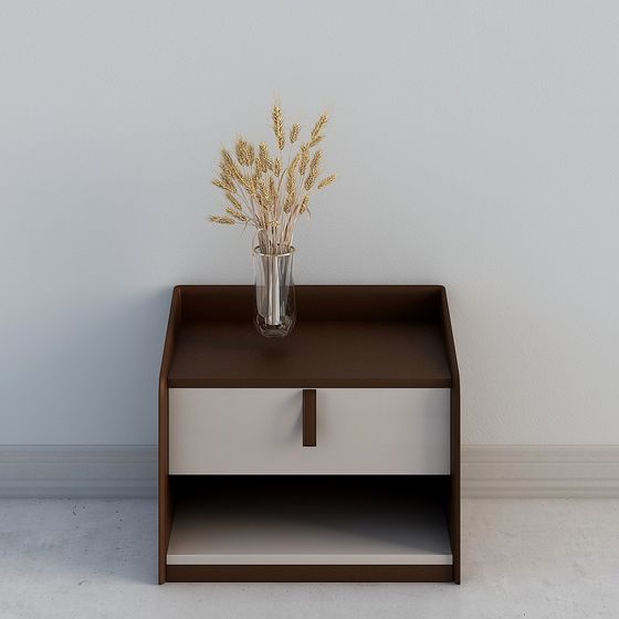 Modern Minimalist Nightstand 3D model