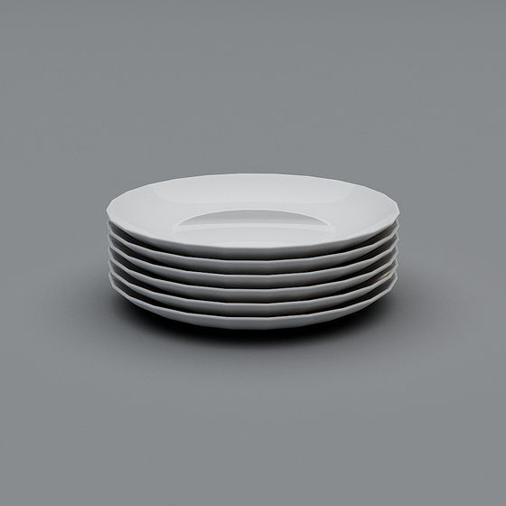 Minimalist Plate 3D Model Design