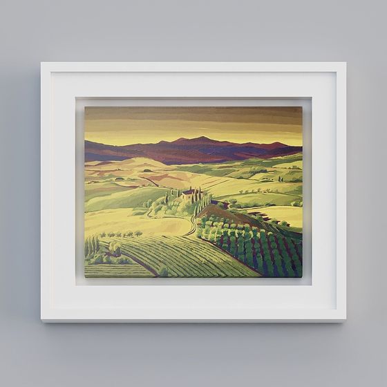 Low Poly Italian Hills 3D model